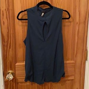 Free people keyhole top